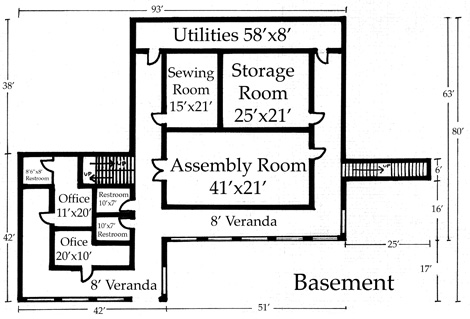 Basement floor plan