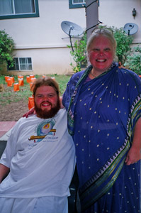 Ramachandra Prabhu and his mother Maladhari Didi visiting from Portland, Oregon.