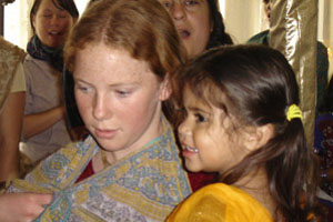 Devaki, daughter of Sanatani Didi, and Sivani grandaughter of Krishnapriya Didi.