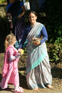 Sita Didi and her daughter Banavi.