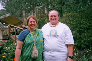 Daru Brahma Didi and Pusta Krishna Prabhu,  Srila Gurudev's personal physician.