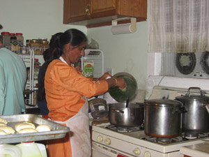 Nandarani Didi the special cook of Sriman Gauranga Sundar.