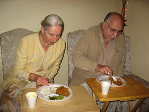 Srimati Enakshi Didi and her husband Radha Raman Prabhu.