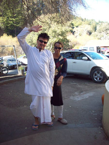 Madhavendra Prabhu and Syamesvari Didi, both drove 2 hours to be here with us.