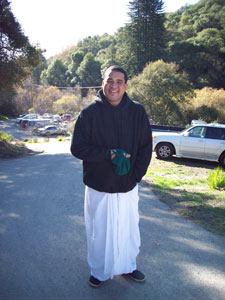 Shambhunath Das, who recently moved into the the Seva Ashram.