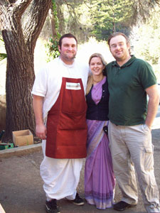 Happy faces were everywhere: Vidura Krishna, Narayani and Bharat Chandra.