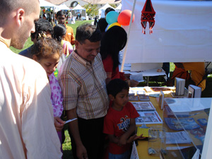 Entire families gathered around our booth and asked many questions and showed their appreciation.