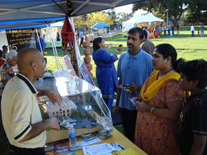 Ramananda Prabhu appeared at the right time with prasadam from the San Jose temple sent by Jivana Didi, and immediately started to invite people to the table to preach them.