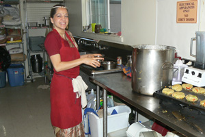 Annapurna Devi Dasi an expert chutney maker.