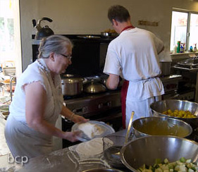 Vidya Sundar Prabhu, visiting from Canada, was the lunch cook.