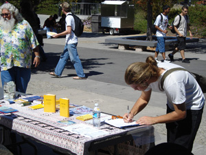 Although the Prasadam was free several people gave donations and signed up to be on our mailing list.