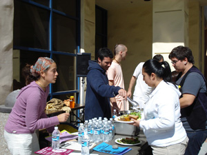 The Prasadam was graciously received.