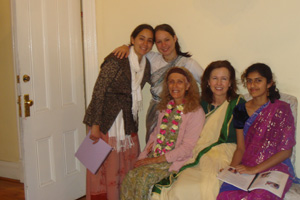 Michele, Nalina Sundari Devi Dasi, Bimala Didi, Jivana Didi and Rohini Devi Dasi.