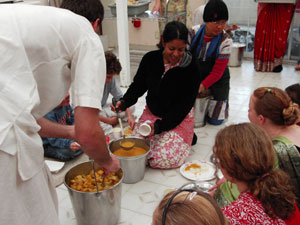 Then it was time for Prasadam!