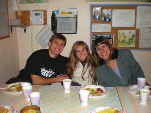 Christopher, Veronica and their mother Bhaktapriya Didi.