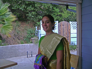 Mahadevi Dasi was very enthusiastc with the decorating seva also.
