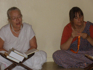 Srimati Sureshwari Didi and Madhumati Didi.