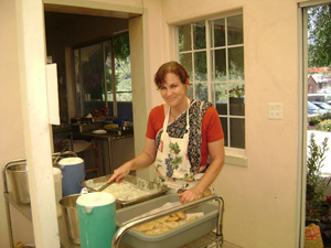 Our Sanatani Didi the master cook behind the feast.