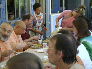 It was such a beautiful day that we served outdoors.