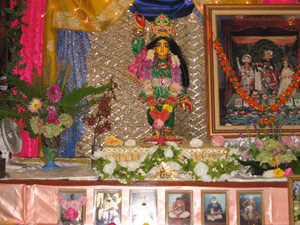 Sriman Gauranga Sundar Prabhu presiding over our  beautiful San Jose Seva Ashram.