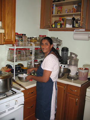 Nandarani's cooking is favorite of everyone.