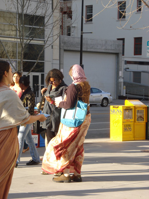 Mahadevi Didi and Laxmipriya Didi actively meet with the public. 