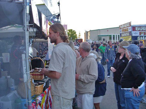 Hungry customers choosing what to order.