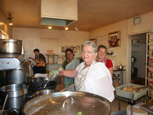 Sureshwari Didi and the kitchen crew.