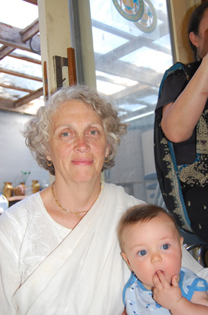 Srilekha Didi  and her grandson Janamejaya