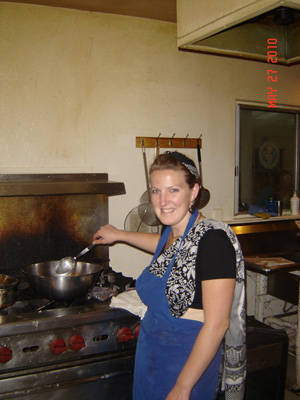 Radhika Didi making several preparations for the feast including ekadasi cheescake!.