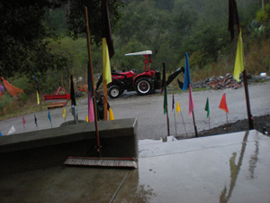 The new steps were inviting everyone with the beautiful flags.