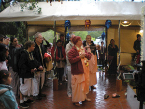 Everyone marvels at the beauty of the temple.