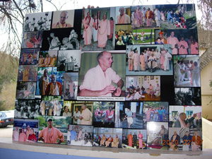Sarva Bhavana Prabhu made a beautiful collage of pictures of Siddhanti Maharaj.