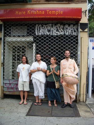 A visit to Matchless Gifts was also in order. Danny on the far left, met the devotees on the concert tour and happily joined them this day to visit and hear about these special places.