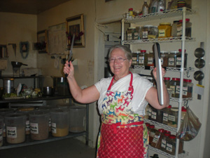 Sureshwari Didi always working hard in the kitchen to make sure all goes on beautifully.