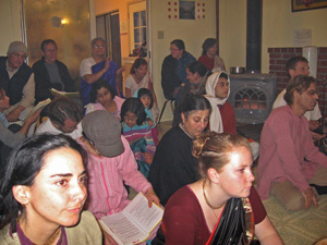 Nanda Priya Devi (left) from Brazil extended her say in the United States in order to attend the festival.