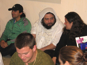 Gopal Prabhu (left) came all the way from Miami just to do Seva at the Ashram for Sri Guru and Sri Gauranga during this festival.  Arindam Krishna Prabhu (in white) is one of their Lordship's regular cooks and Nilamani Prabhu (front) has been serving their Lordhips under Ramai Prabhu as a pujari for many years.