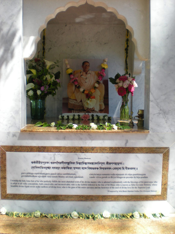 The Pushpa Samadhi Mandhir of our beloved  Srila Bhakti Sundar Govinda Dev-Goswami Maharaj