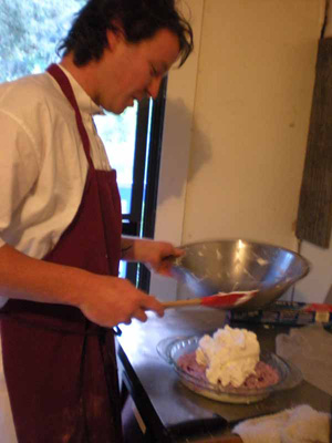 Shatrughna Prabhu making one of his incredible sandesh creations.