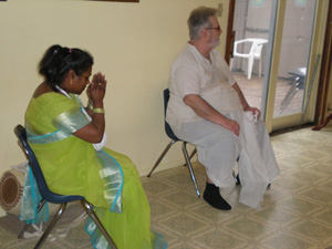 Srimati Kushum Didi and Jadhu Krishna Prabhu.